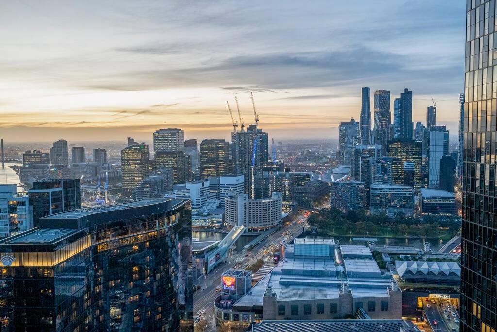 Luxe Haven - 42Nd Floor Panoramic City Views Melbourne Zewnętrze zdjęcie