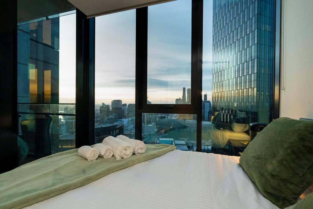 Luxe Haven - 42Nd Floor Panoramic City Views Melbourne Zewnętrze zdjęcie